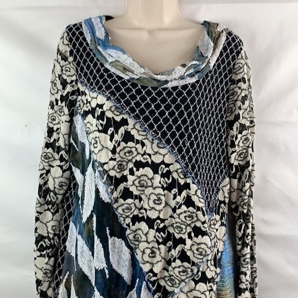 Feratelli Mixed print & texture tunic dress - Picture 2 of 11